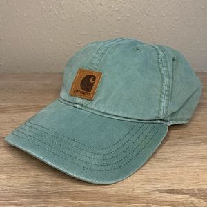 Carhartt Mens Canvas Green Hat Velcro Adjustable